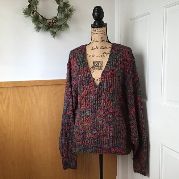 Free People Highland V-Neck Atlantis Combo— Large NWT - Picture 3 of 16